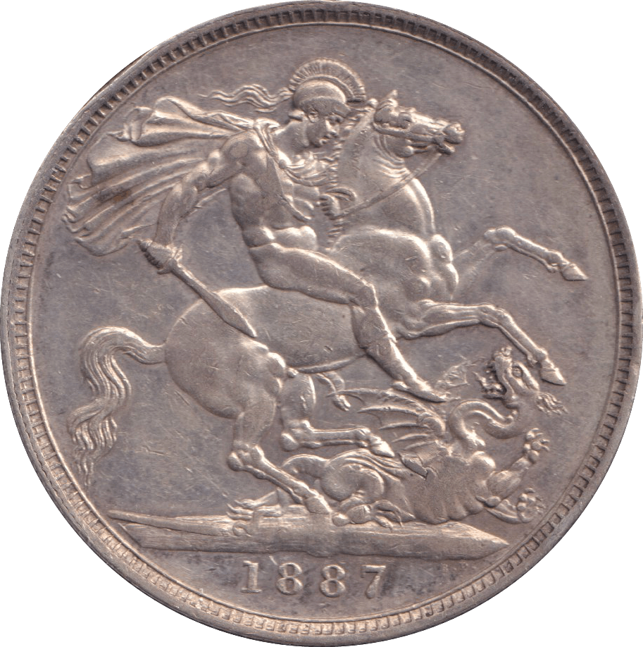 1887 CROWN ( EF ) - FLORIN - Cambridgeshire Coins