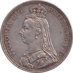 1887 CROWN ( EF ) - WORLD COINS - Cambridgeshire Coins