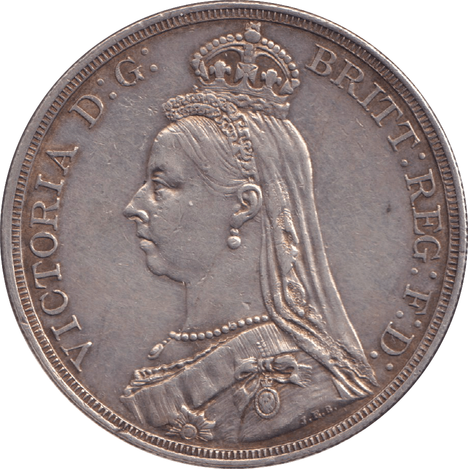 1887 CROWN ( EF ) - WORLD COINS - Cambridgeshire Coins