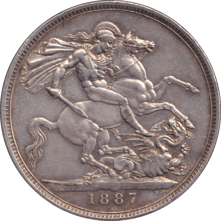 1887 CROWN ( EF ) - WORLD COINS - Cambridgeshire Coins