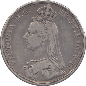 1887 CROWN ( FINE ) - CROWN - Cambridgeshire Coins