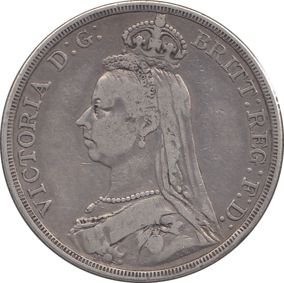 1887 CROWN ( FINE ) - CROWN - Cambridgeshire Coins