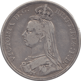 1887 CROWN ( FINE ) - CROWN - Cambridgeshire Coins