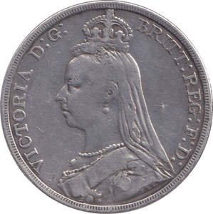 1887 CROWN ( FINE ) - CROWN - Cambridgeshire Coins