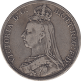 1887 CROWN ( FINE ) - CROWN - Cambridgeshire Coins