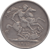 1887 CROWN ( FINE ) - CROWN - Cambridgeshire Coins