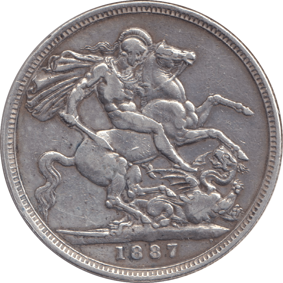 1887 CROWN ( GF ) - CROWN - Cambridgeshire Coins