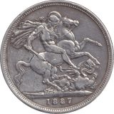 1887 CROWN ( GF ) - CROWN - Cambridgeshire Coins