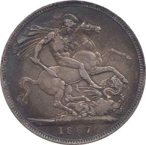 1887 CROWN ( GF ) - CROWN - Cambridgeshire Coins