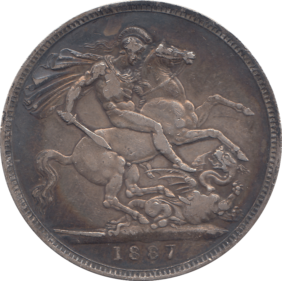 1887 CROWN ( GF ) - CROWN - Cambridgeshire Coins