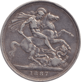 1887 CROWN ( GF ) - CROWN - Cambridgeshire Coins