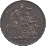 1887 CROWN ( GF ) - Crown - Cambridgeshire Coins