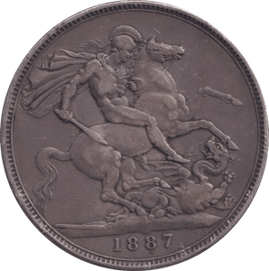 1887 CROWN ( GF ) - CROWN - Cambridgeshire Coins