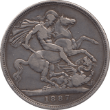 1887 CROWN ( GF ) - CROWN - Cambridgeshire Coins