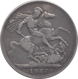 1887 CROWN ( GF ) - CROWN - Cambridgeshire Coins