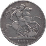 1887 CROWN ( GF ) - CROWN - Cambridgeshire Coins