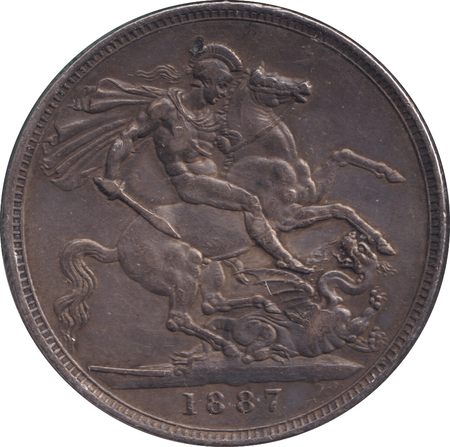 1887 CROWN ( GVF ) - CROWN - Cambridgeshire Coins