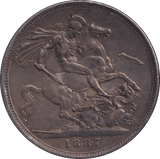 1887 CROWN ( GVF ) - CROWN - Cambridgeshire Coins