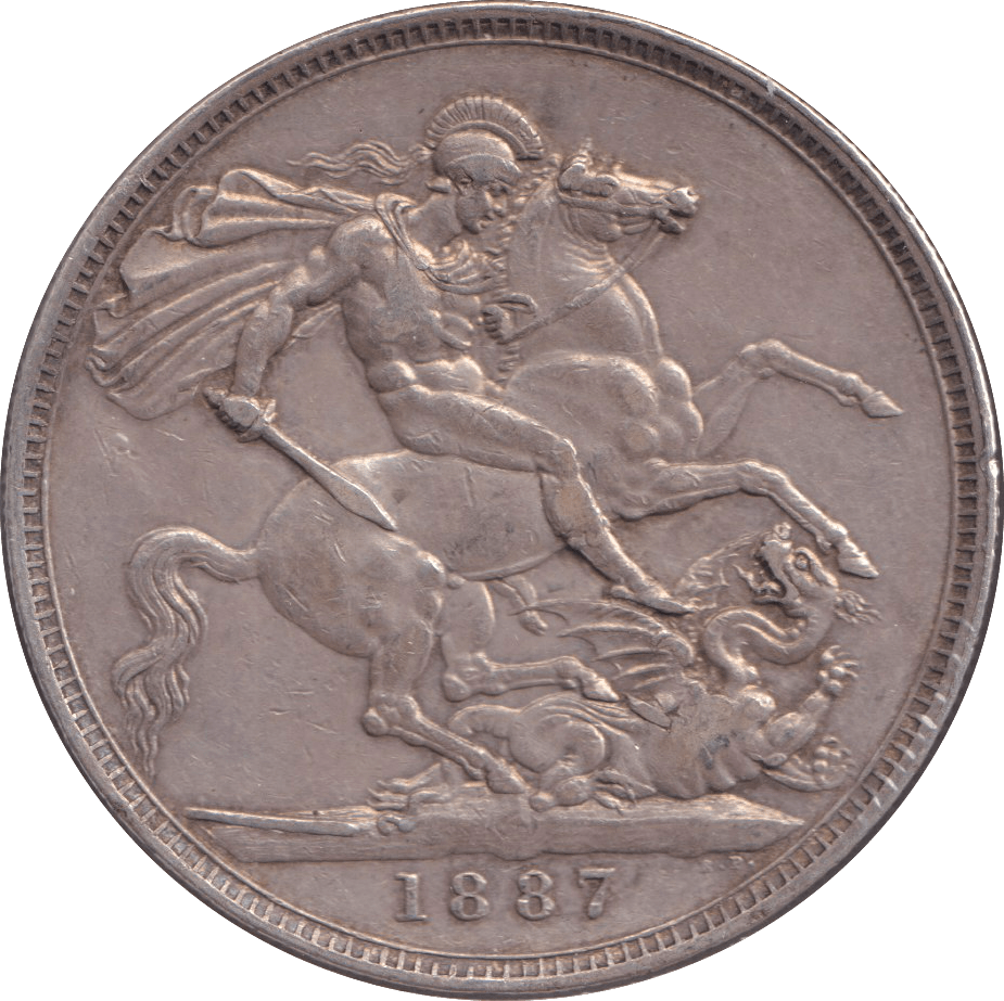 1887 CROWN ( GVF ) - CROWN - Cambridgeshire Coins