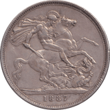1887 CROWN ( GVF ) - CROWN - Cambridgeshire Coins