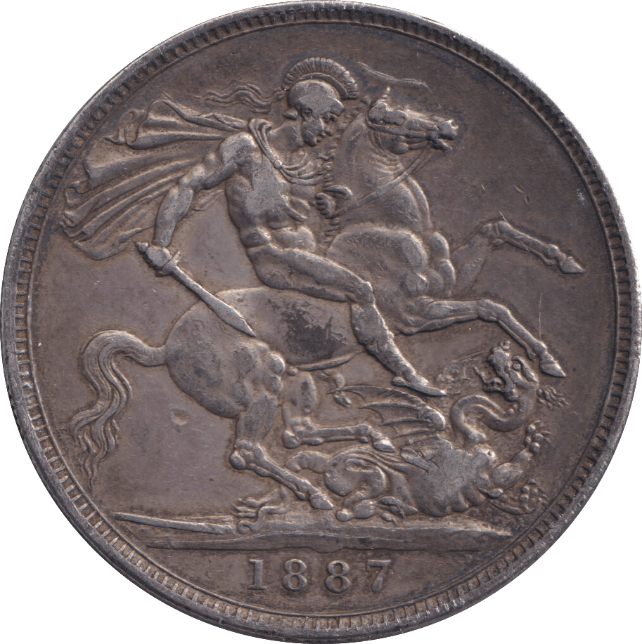 1887 CROWN ( GVF ) - CROWN - Cambridgeshire Coins