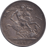1887 CROWN ( GVF ) - CROWN - Cambridgeshire Coins