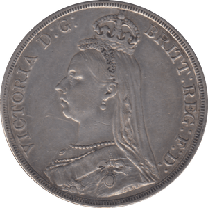 1887 CROWN ( GVF ) - CROWN - Cambridgeshire Coins