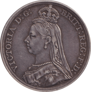 1887 CROWN ( GVF ) - CROWN - Cambridgeshire Coins