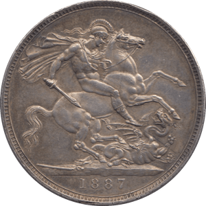 1887 CROWN ( GVF ) - CROWN - Cambridgeshire Coins