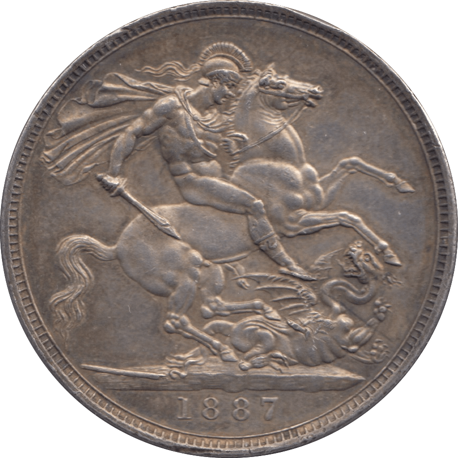 1887 CROWN ( GVF ) - CROWN - Cambridgeshire Coins