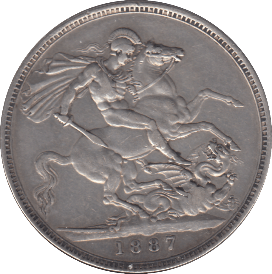 1887 CROWN ( GVF ) - CROWN - Cambridgeshire Coins