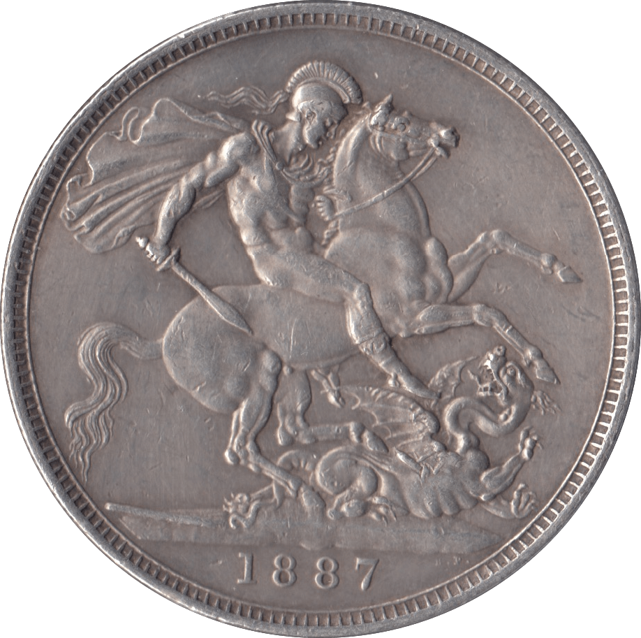1887 CROWN ( GVF ) - CROWN - Cambridgeshire Coins
