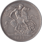 1887 CROWN ( GVF ) - CROWN - Cambridgeshire Coins