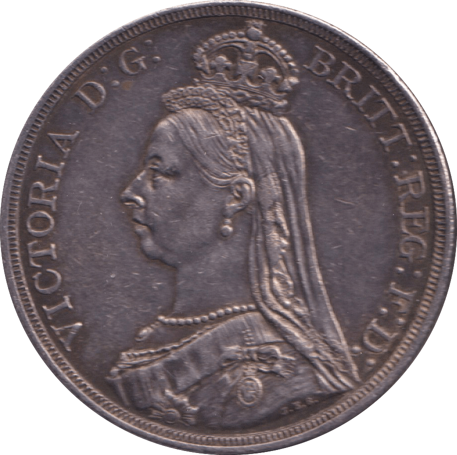 1887 CROWN ( GVF ) - CROWN - Cambridgeshire Coins
