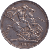 1887 CROWN ( GVF ) - Crown - Cambridgeshire Coins