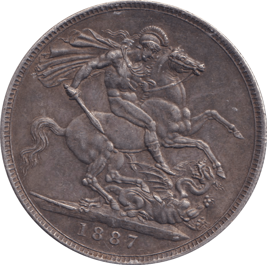 1887 CROWN ( GVF ) - CROWN - Cambridgeshire Coins