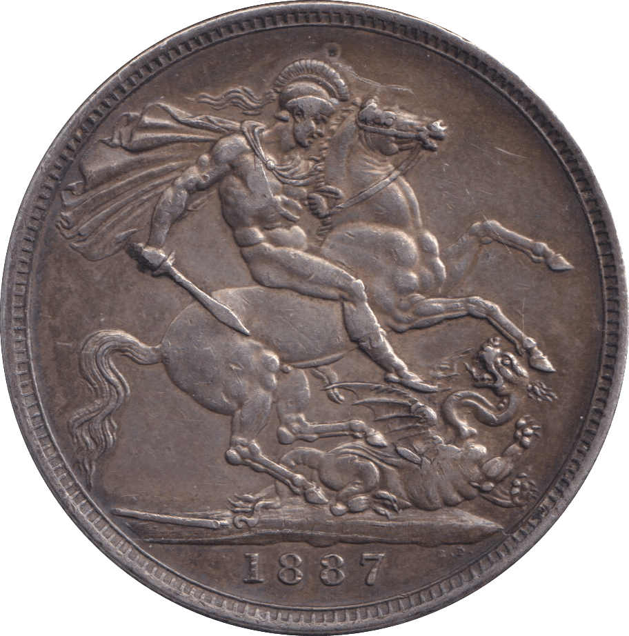 1887 CROWN ( GVF ) - CROWN - Cambridgeshire Coins