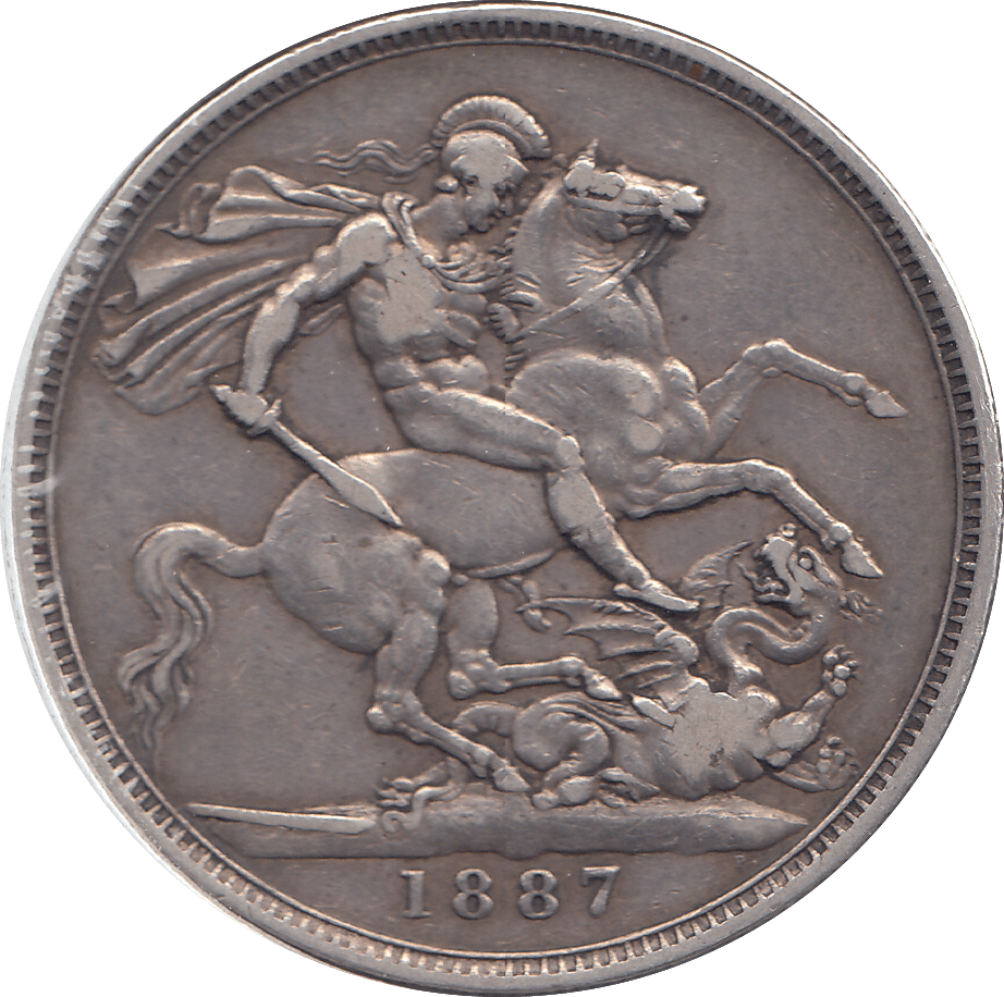 1887 CROWN ( GVF ) - CROWN - Cambridgeshire Coins