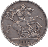 1887 CROWN ( GVF ) - CROWN - Cambridgeshire Coins