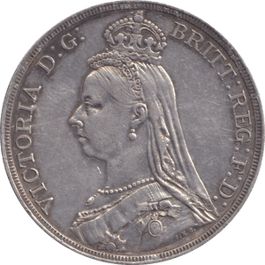 1887 CROWN ( GVF ) - CROWN - Cambridgeshire Coins
