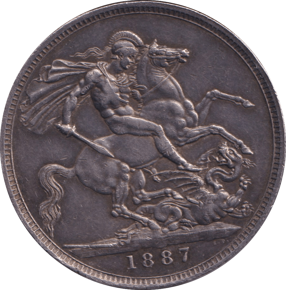 1887 CROWN ( GVF ) - CROWN - Cambridgeshire Coins