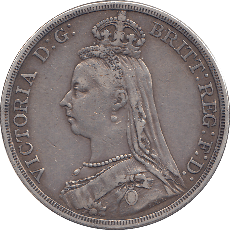 1887 CROWN ( GVF ) - CROWN - Cambridgeshire Coins