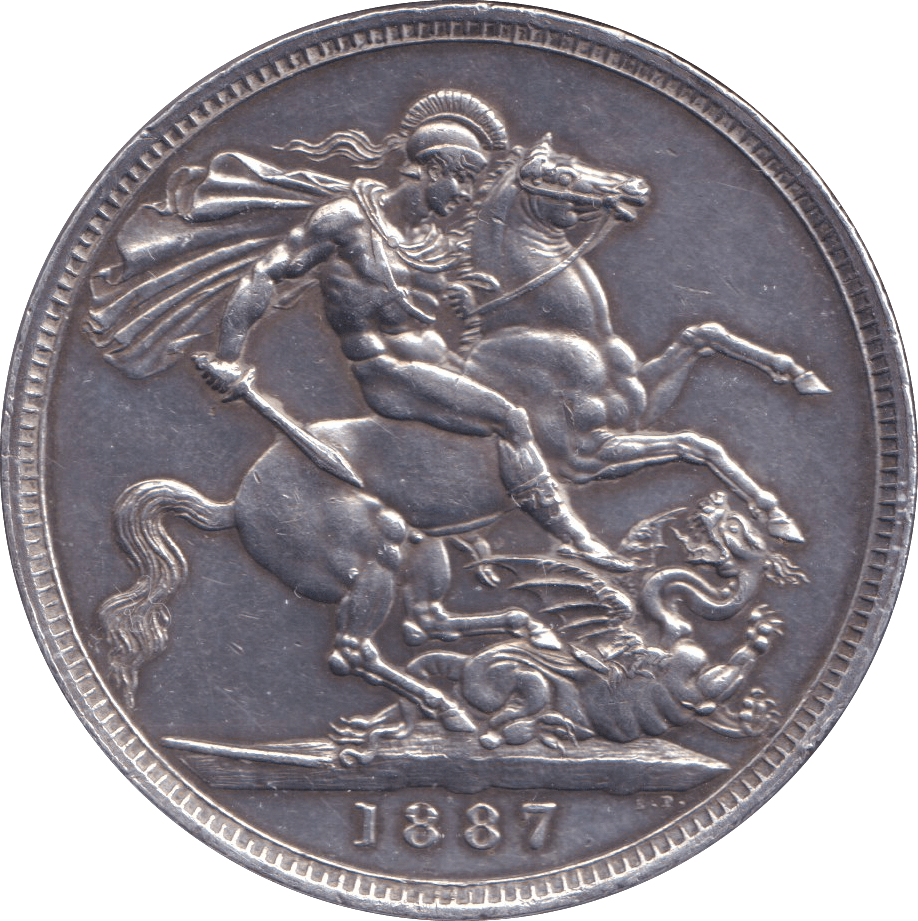 1887 CROWN ( GVF ) - CROWN - Cambridgeshire Coins