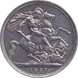 1887 CROWN ( GVF ) - CROWN - Cambridgeshire Coins