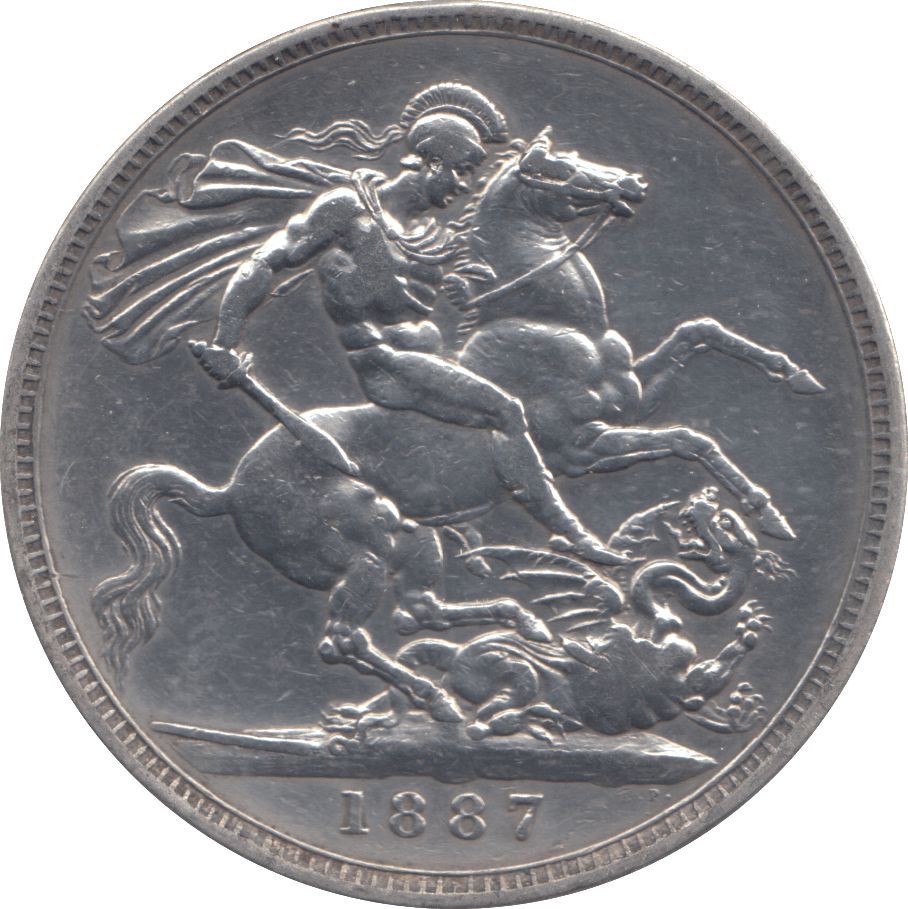 1887 CROWN ( GVF ) - CROWN - Cambridgeshire Coins