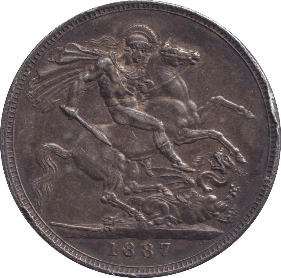 1887 CROWN ( GVF ) - CROWN - Cambridgeshire Coins