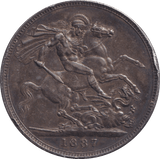 1887 CROWN ( GVF ) - CROWN - Cambridgeshire Coins