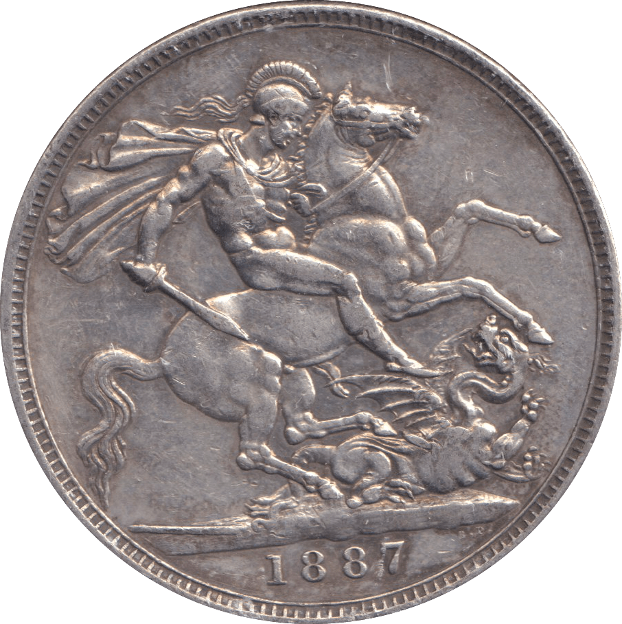 1887 CROWN ( GVF ) - CROWN - Cambridgeshire Coins