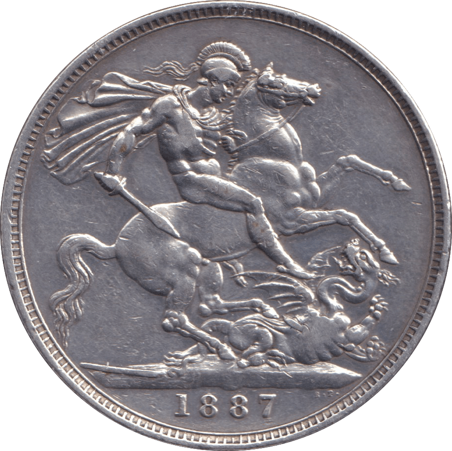 1887 CROWN ( GVF ) - CROWN - Cambridgeshire Coins