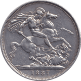 1887 CROWN ( GVF ) - CROWN - Cambridgeshire Coins